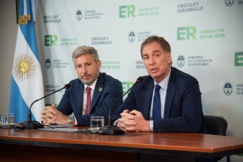 VIDEO | Frigerio recibió a Santilli y ratificó el acompañamiento de Entre Ríos a las reformas que impulsa Nación