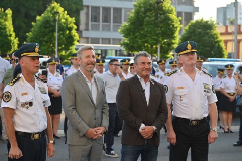 VIDEO | Frigerio entregó nuevos patrulleros para reforzar la seguridad de la provincia