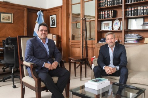 Frigerio se reunió con el ministro del Interior para fortalecer la cooperación entre Nación y provincia