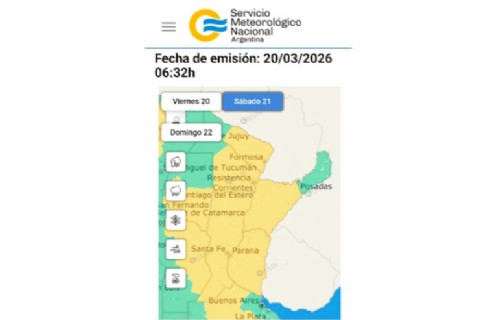 Advierten por tormentas fuertes y ráfagas que podrían superar los 90 km/h