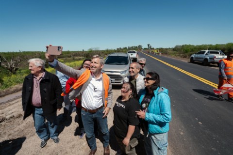 En Gualeguaychú, Frigerio destacó el progreso en la reparación y mejoras de la ruta 20