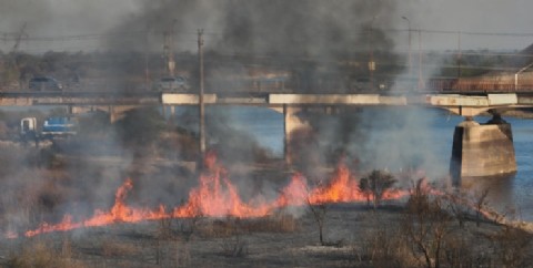 Impactante incendio en el ex Hipódromo de Paraná: posible origen intencional