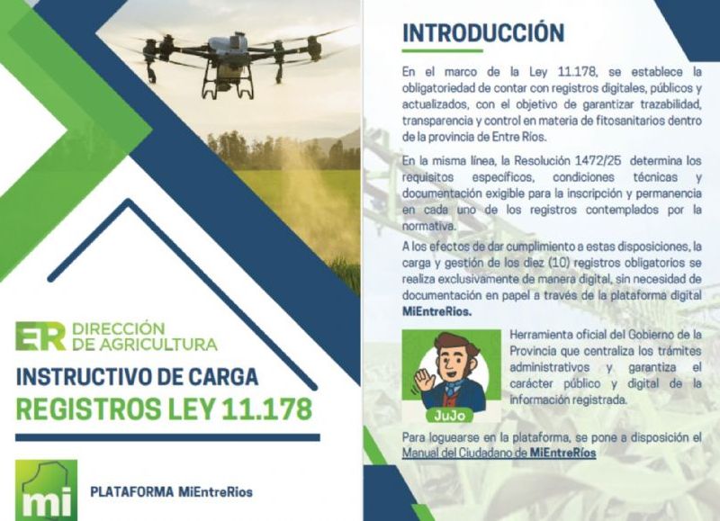 Habilitan la consulta pública de los registros de operadores de fitosanitarios en Entre Ríos