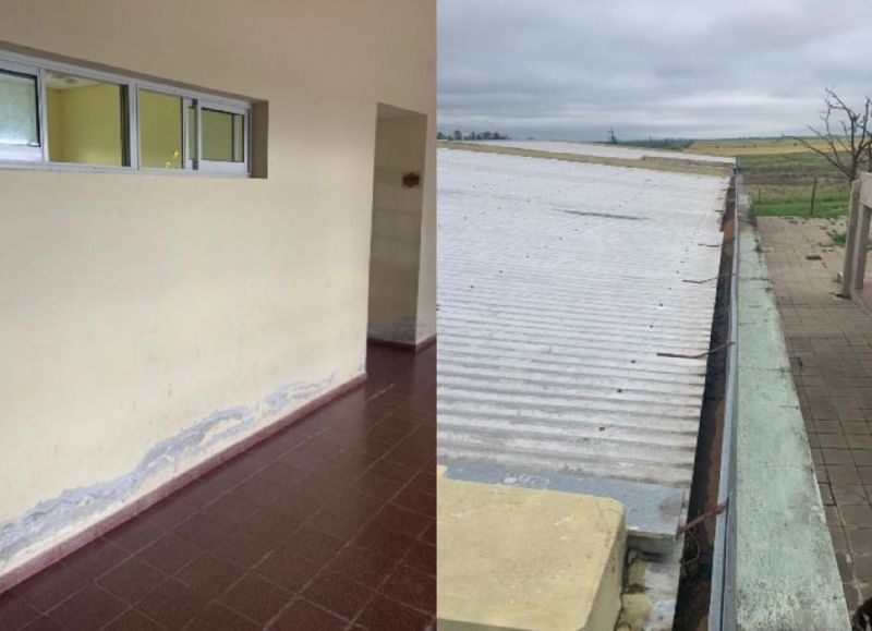 Avanzan trabajos de reparación y mejoras en una escuela rural con más de 90 estudiantes