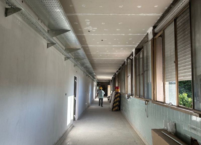 La obra en el hospital San Roque de Paraná llega al 50 por ciento de avance