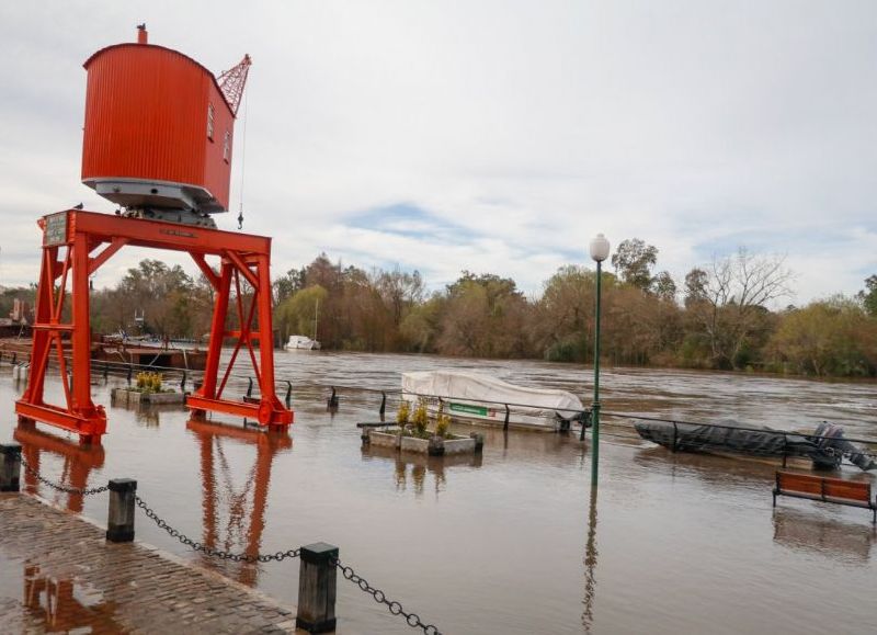 La Municipalidad de Gualeguaychú monitorea la crecida del río