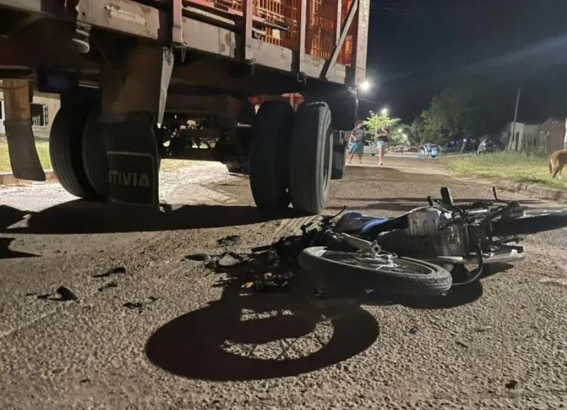Basavilbaso: un motoquero murió tras ser aplastado por las ruedas de un camión