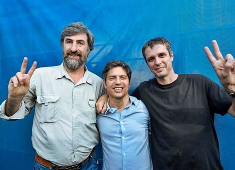 Giano y Cresto se mostraron junto a Kicillof en el acto por el Día de la Lealtad peronista