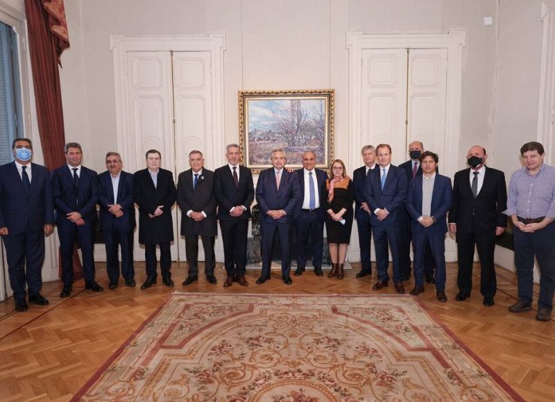 Bordet, junto a otros gobernadores del Frente de Todos, se reunió con Alberto Fernández