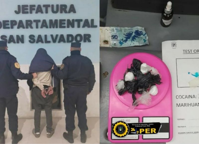 Detuvieron a un pasajero que se trasladaba en un micro con varias dosis de cocaína