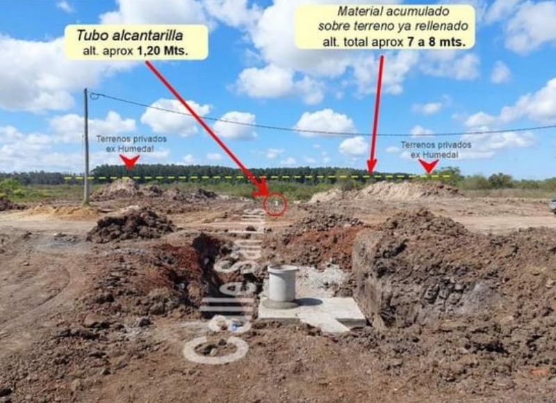 Chajarí: mega obra para beneficiar un loteo privado