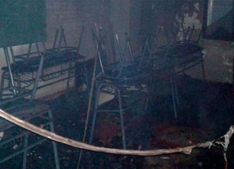 Un incendio destruyó por completo una escuela en Gualeguay