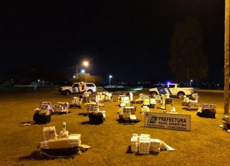 Concordia: Prefectura incautó mercadería ilegal por valor de 4 millones y medio de pesos