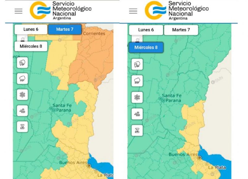 Advierten por lluvias intensas y fuertes vientos en gran parte de la provincia