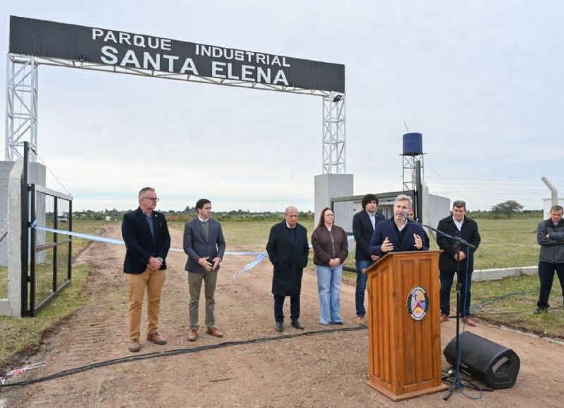 Frigerio inauguró el Parque Industrial de Santa Elena y destacó su impacto productivo