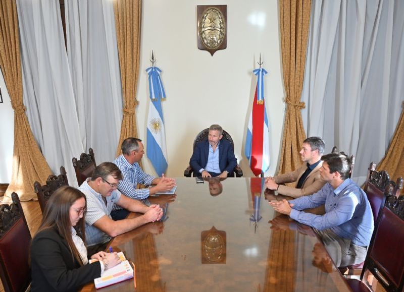 VIDEO | Frigerio recibió a los organizadores de la Jornada de la Cadena Láctea de Entre Ríos